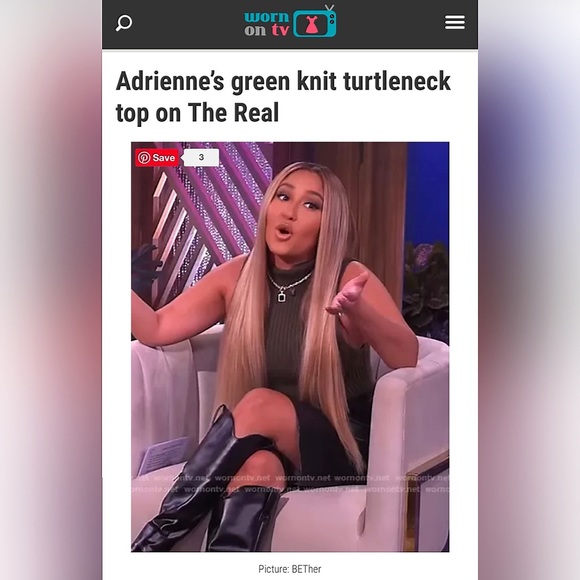 Alice + Olivia Darina Mock Neck Olive Green Sweater Tank Top - Picture 7 of 15